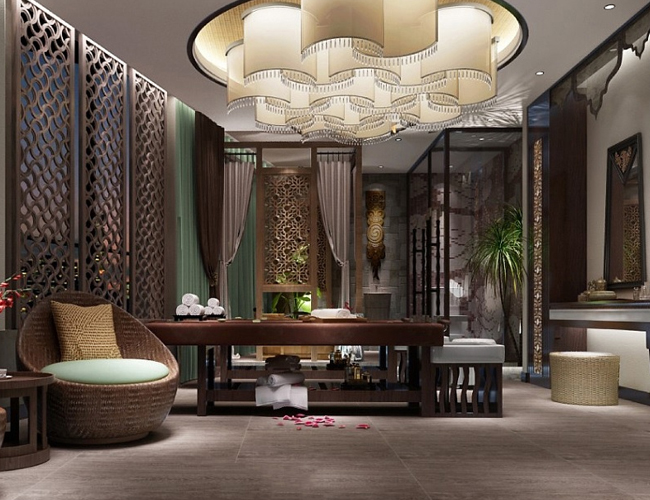 水瑶阁的休闲区与休憩区